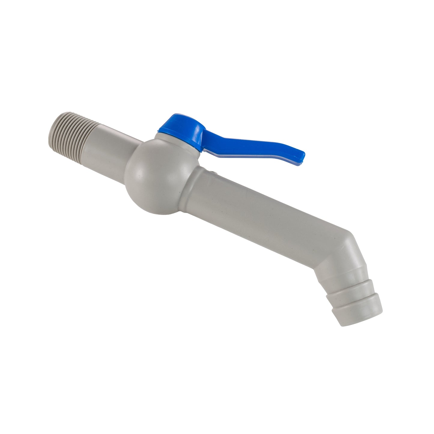 45 Degree PP Barbed Lever Tap, 1" BSP + PTFE