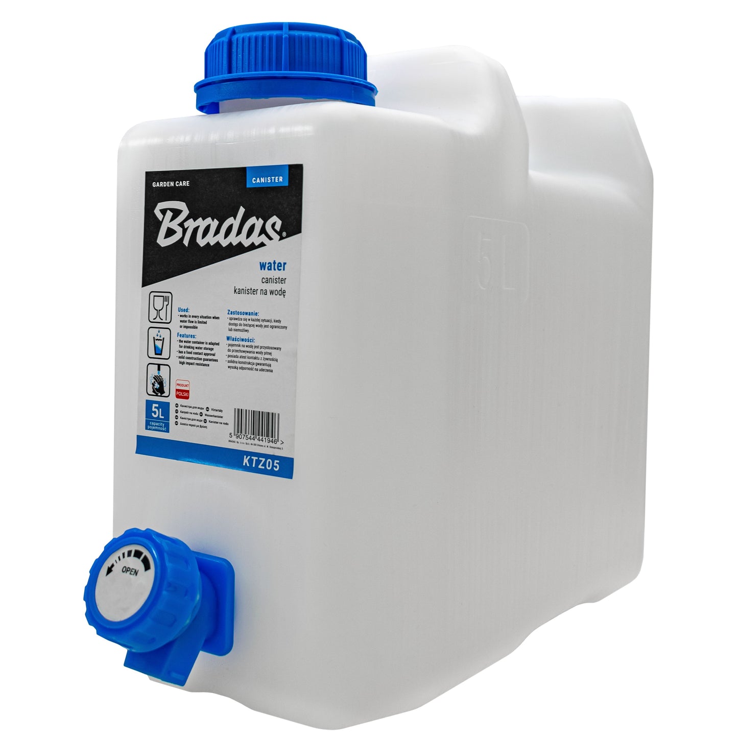 5L Portable Jerry Can with Tap