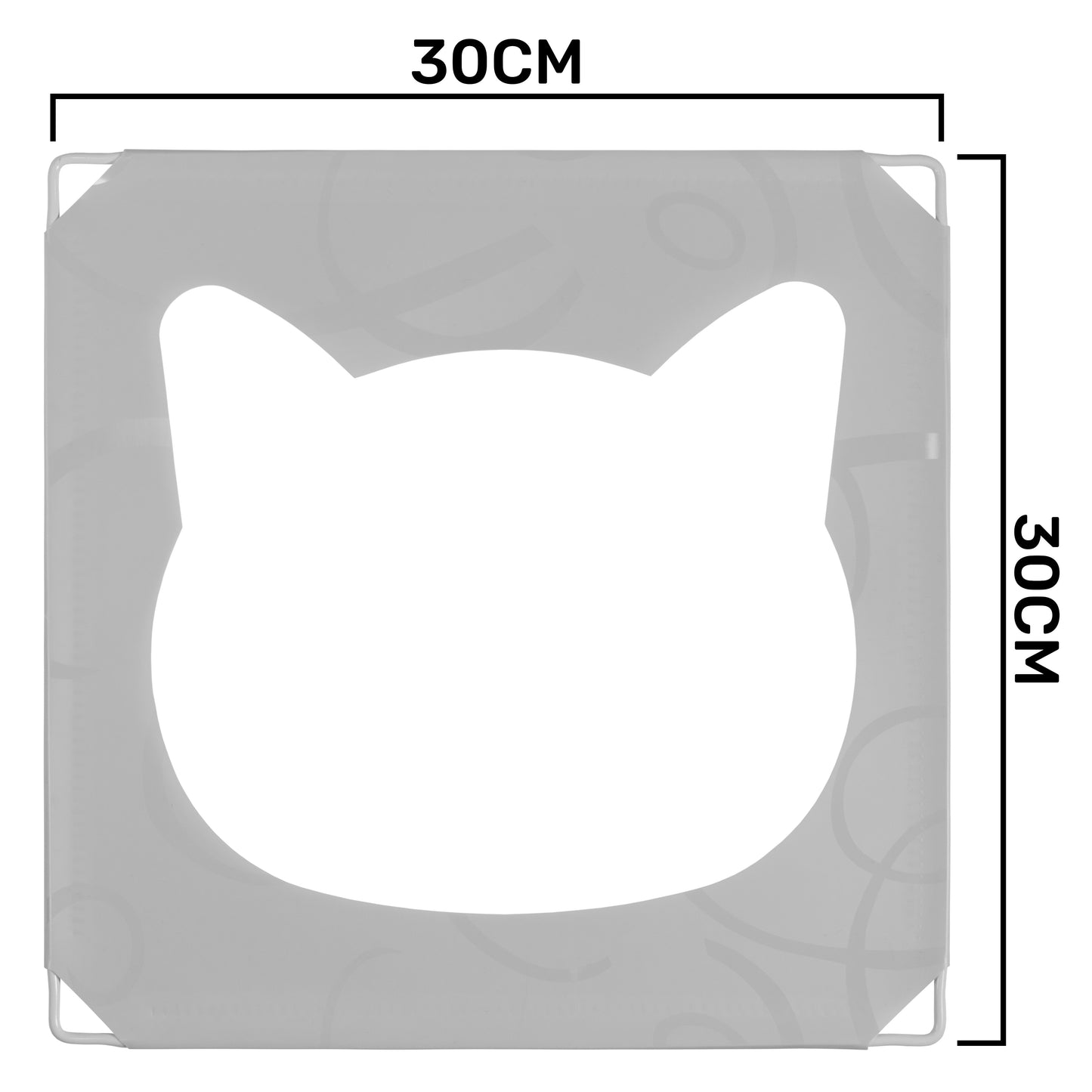 Grey Kitty Cubby Cat Tower Play House, Small