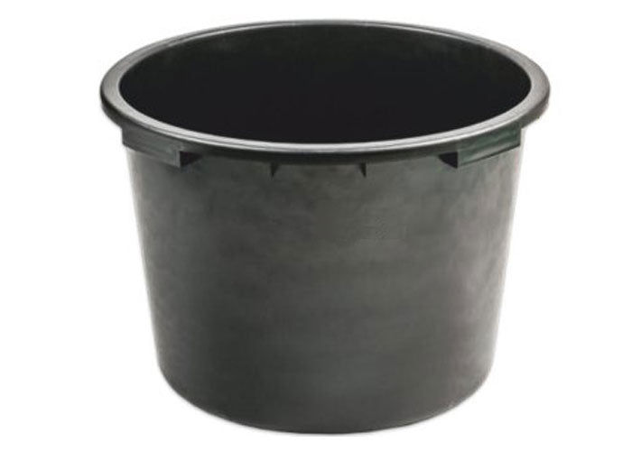 Black Round Mixing Container Tub, 45 Litres