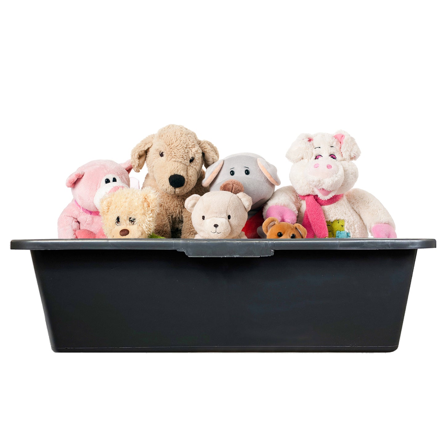 Black Rectangle Mixing Container Tub, 40 Litres