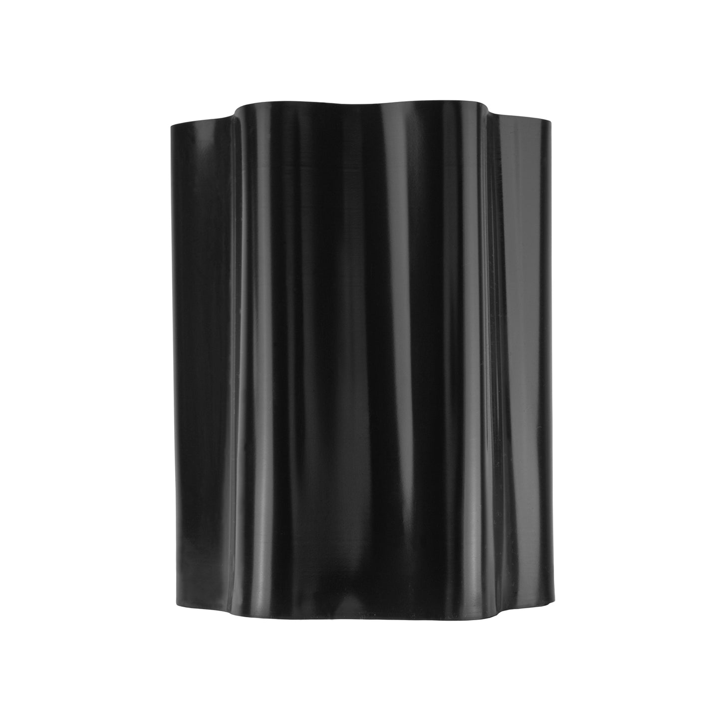 Black Crinkled Flexible Lawn Edging, 15cm Height