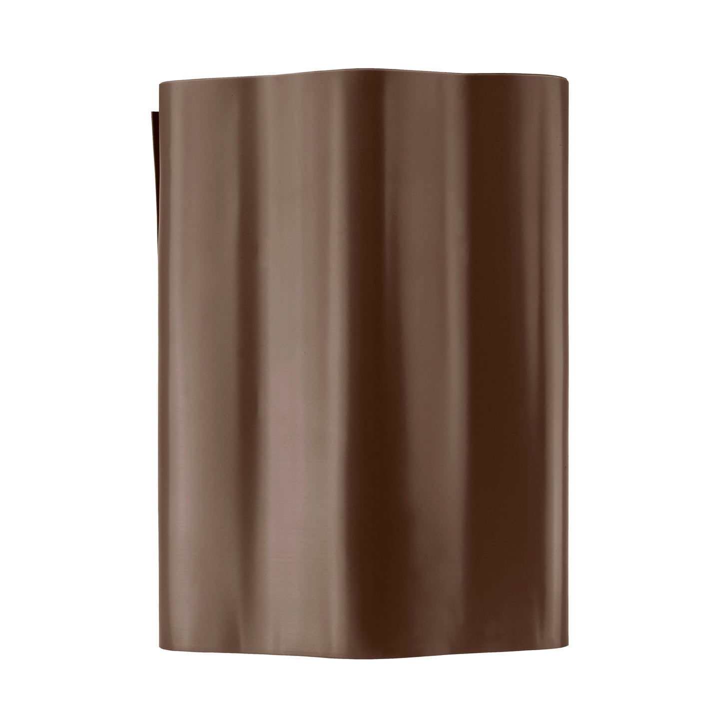 Brown Crinkled Flexible Lawn Edging, 20cm Height