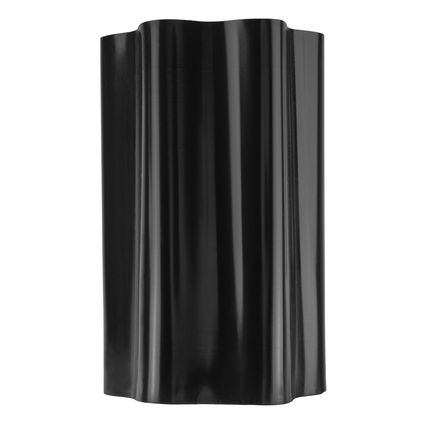 Black Crinkled Flexible Lawn Edging, 25cm Height