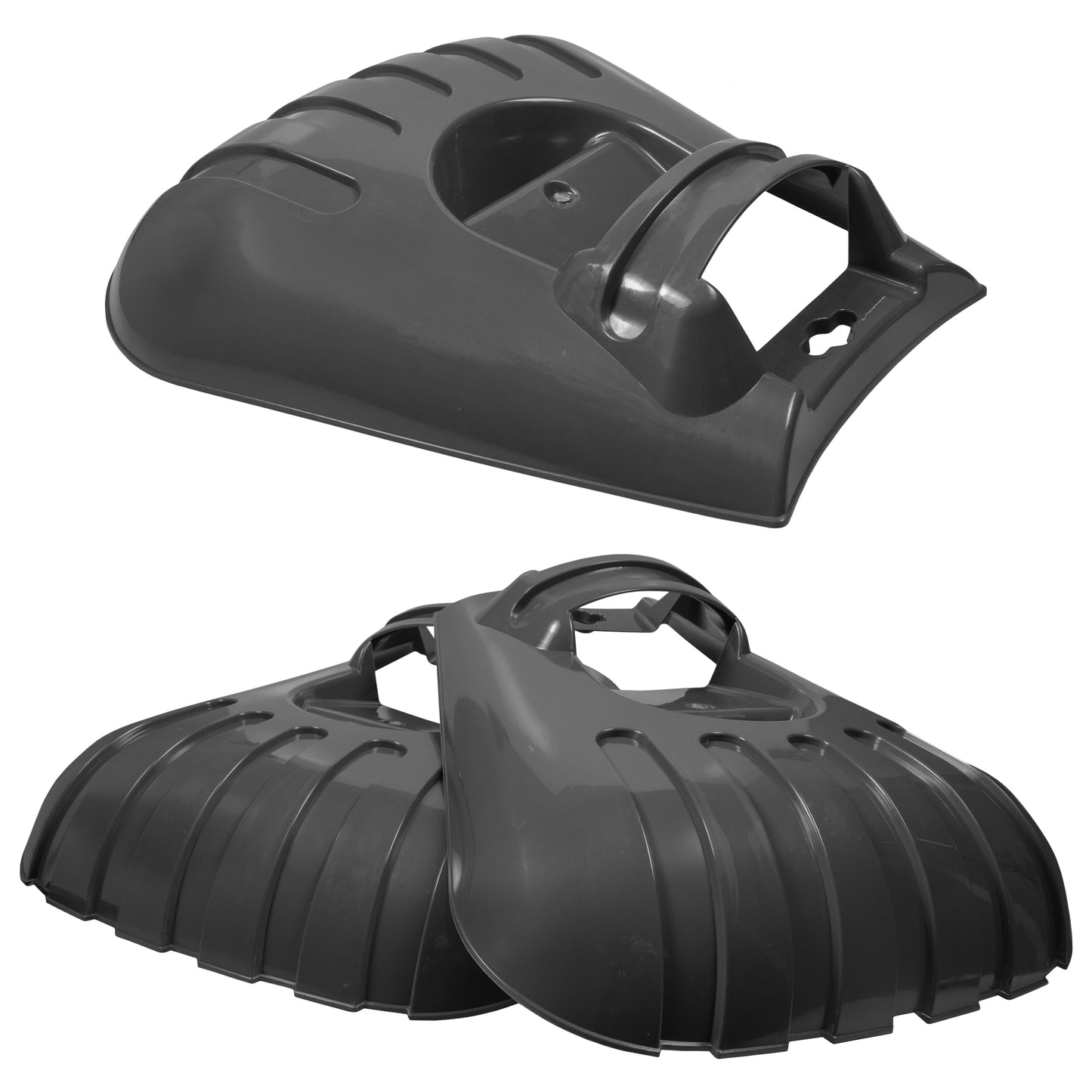 Heavy Duty Garden Cleaning Leaf Grabbers, Grey