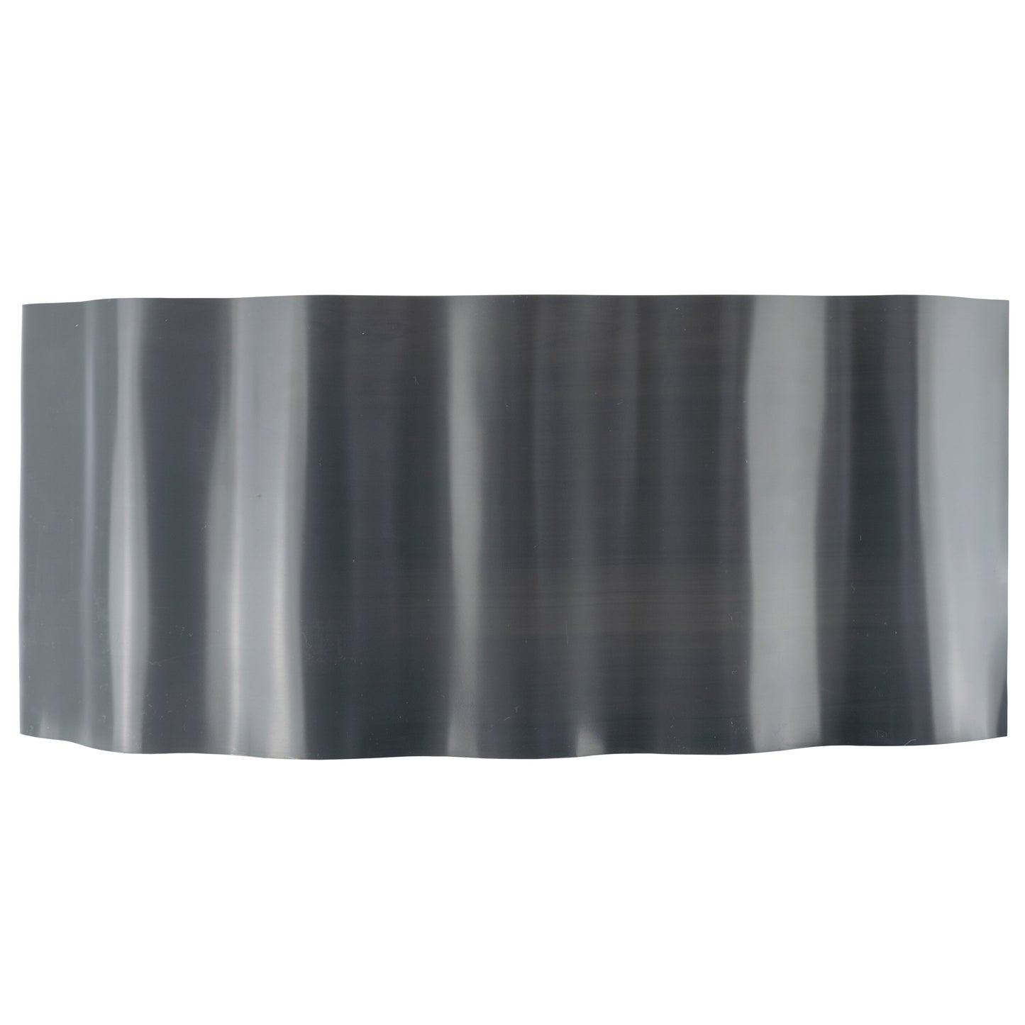 Dark Grey Crinkled Flexible Lawn Edging, 10cm Height