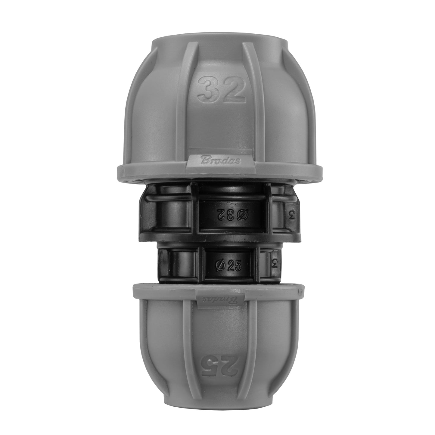 MDPE Straight Reducer Connector, 32mm - 25mm