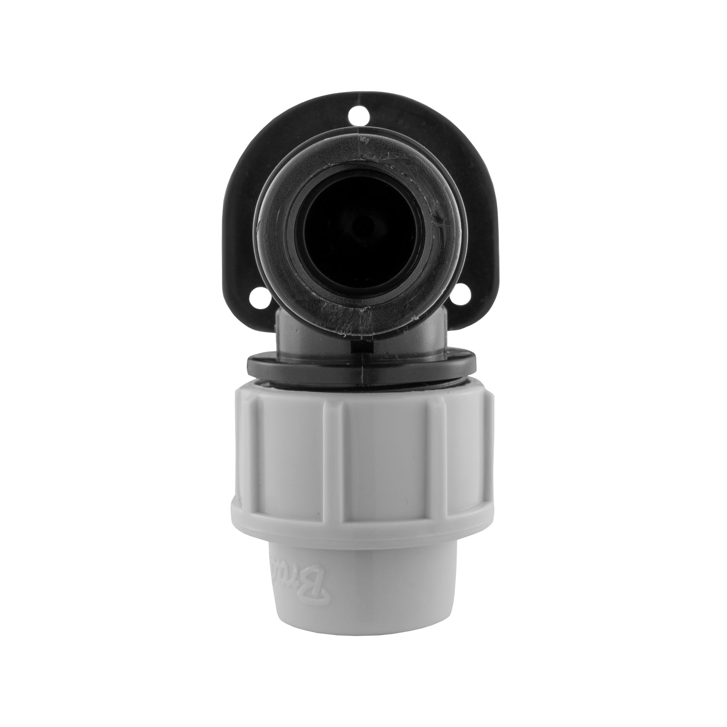 MDPE Bibtap Wall Flange, 20mm - 1/2" BSPF