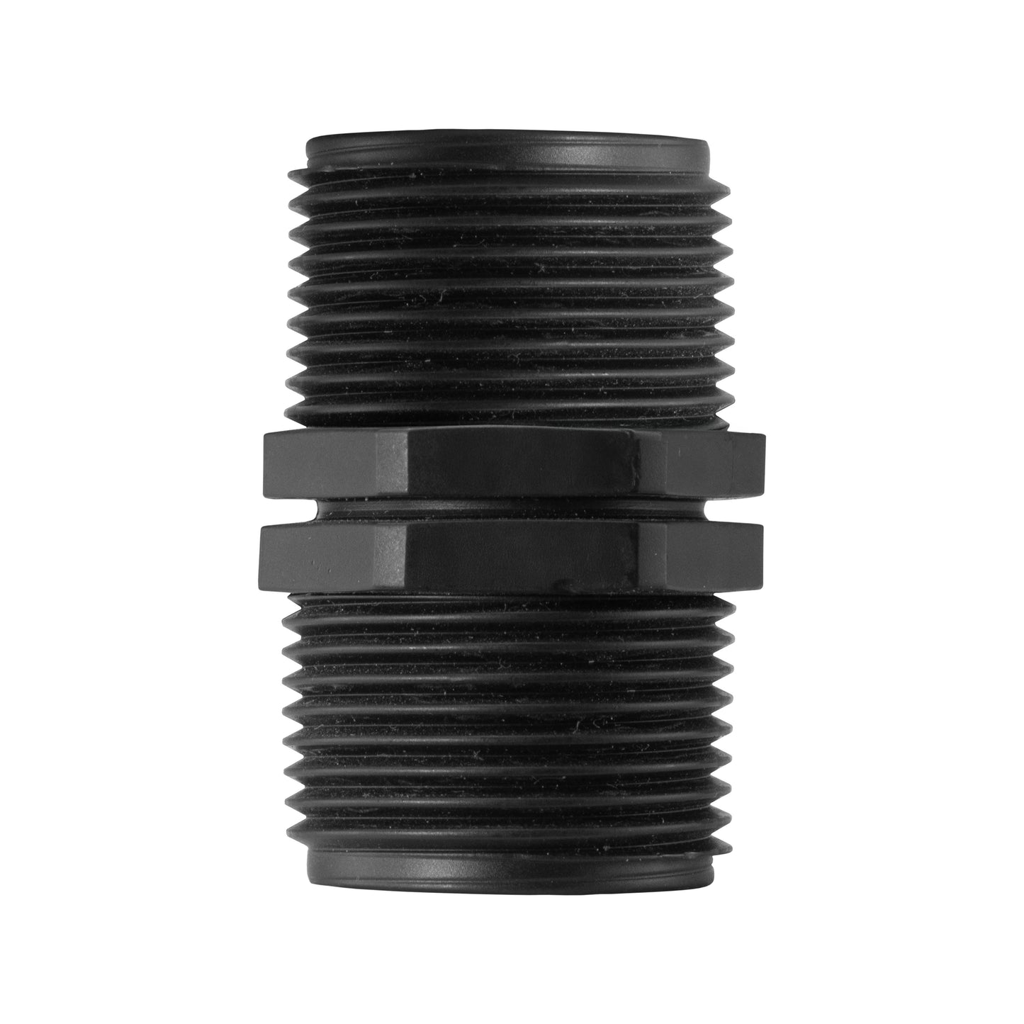 Polypropylene Straight Equal Male Nipple, 3/4"