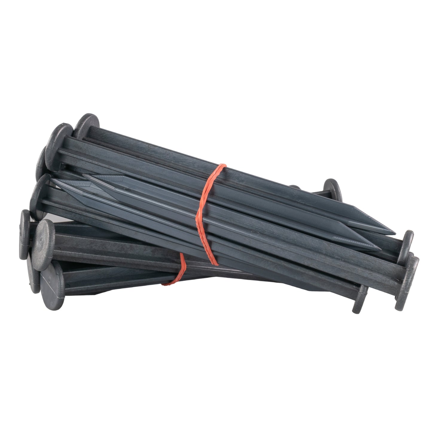 Green Curved Lawn Edging Set with Pegs, 50mm Height