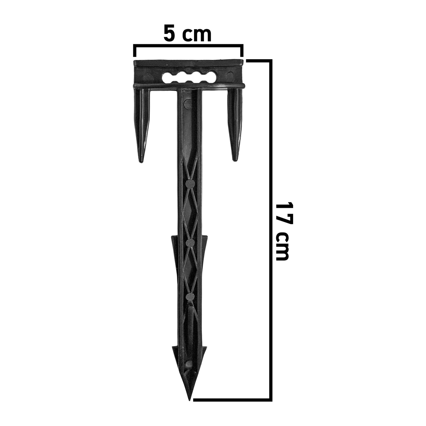 17cm Plastic T Pegs for Secure Fabric Fixing