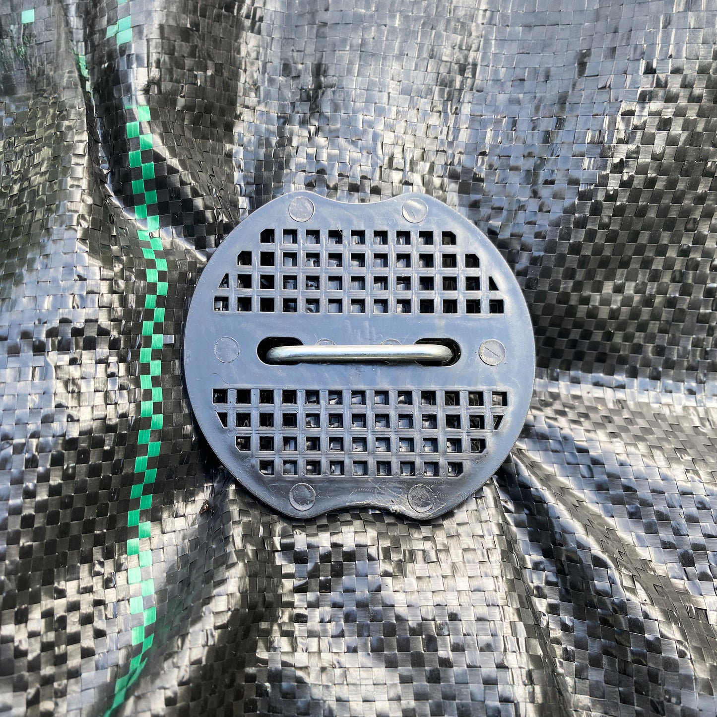 6" Weed Matting Pegs & Securing Washer, Blue Tool