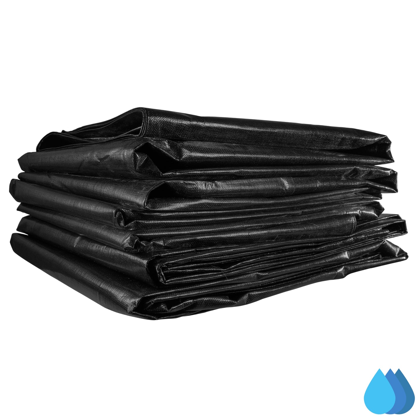1m x 1m Black Pond Liner, L-Grade 200 GSM