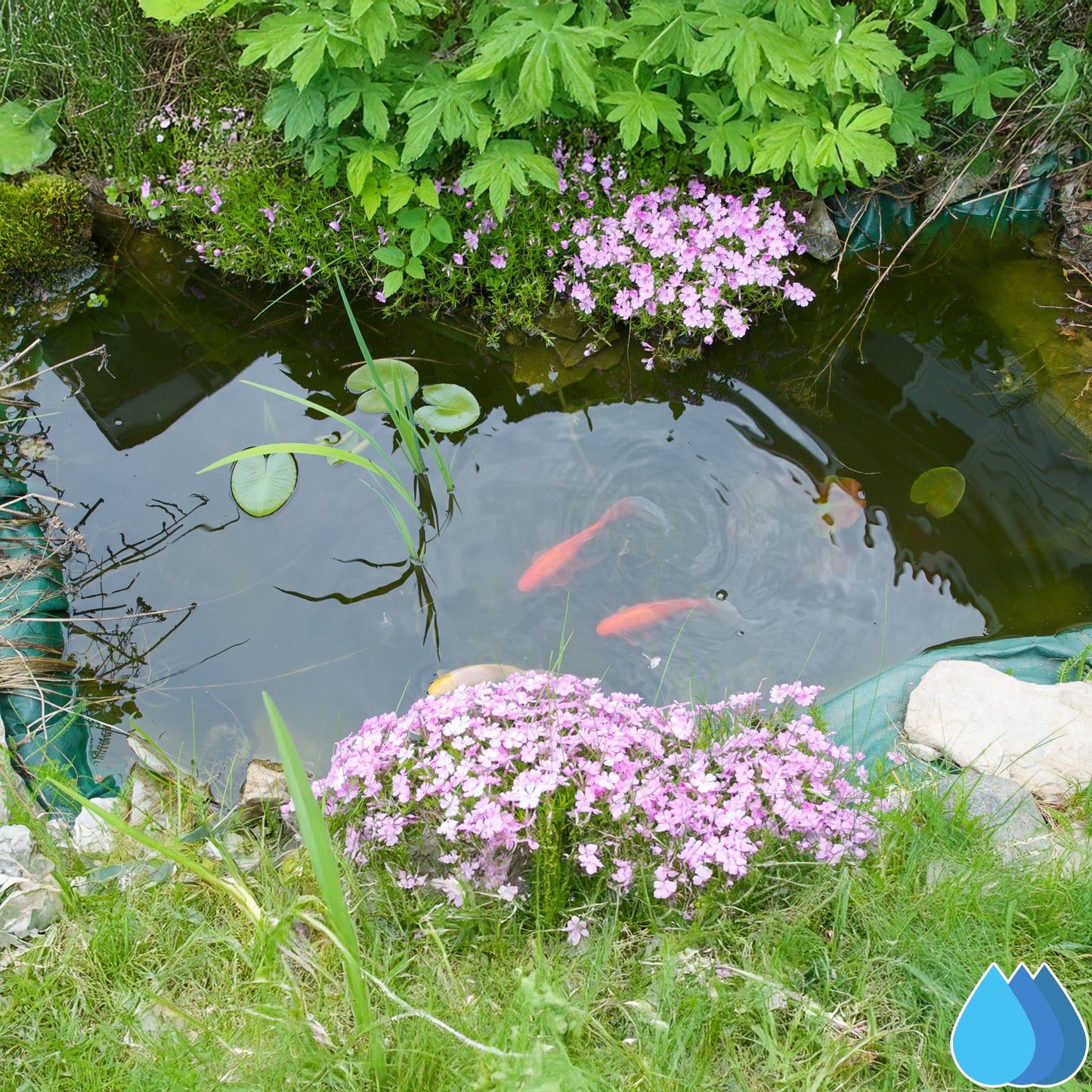 1m x 1m Black Pond Liner, L-Grade 200 GSM