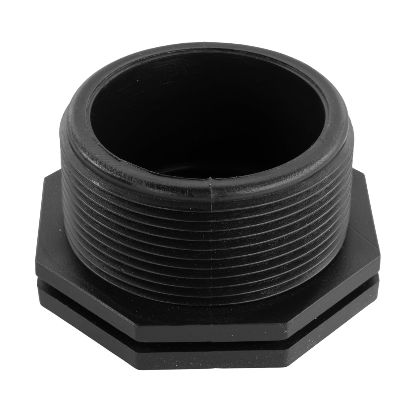 Polypropylene Blank Cap Bulkhead Drain Plug, 2"