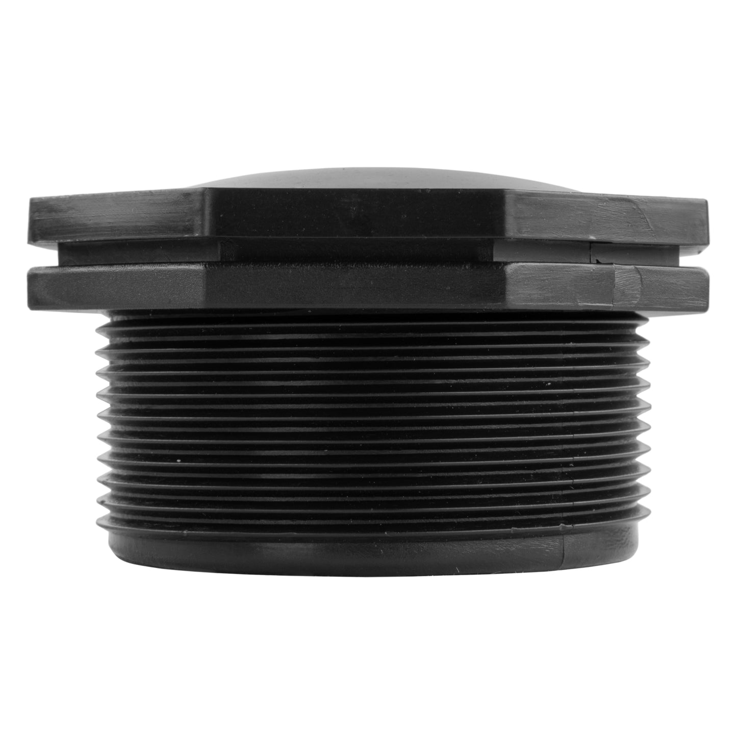 Polypropylene Blank Cap Bulkhead Drain Plug, 2"