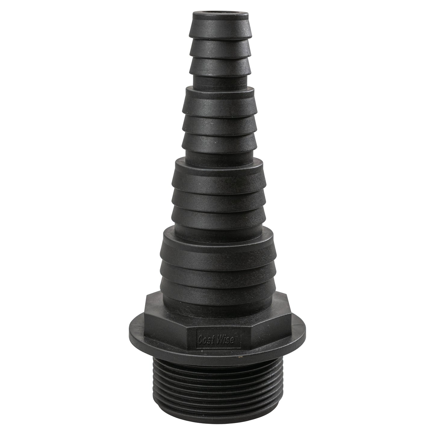 Stepped Barbed Connector for 20mm/ 25mm/ 32mm/ 40mm Hose, 1.5" BSPM