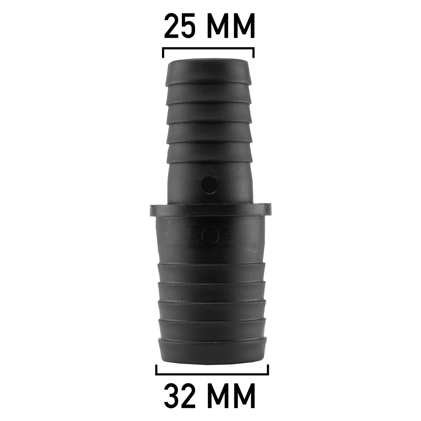 Plastic Straight Reducing Connector, 32mm to 25mm