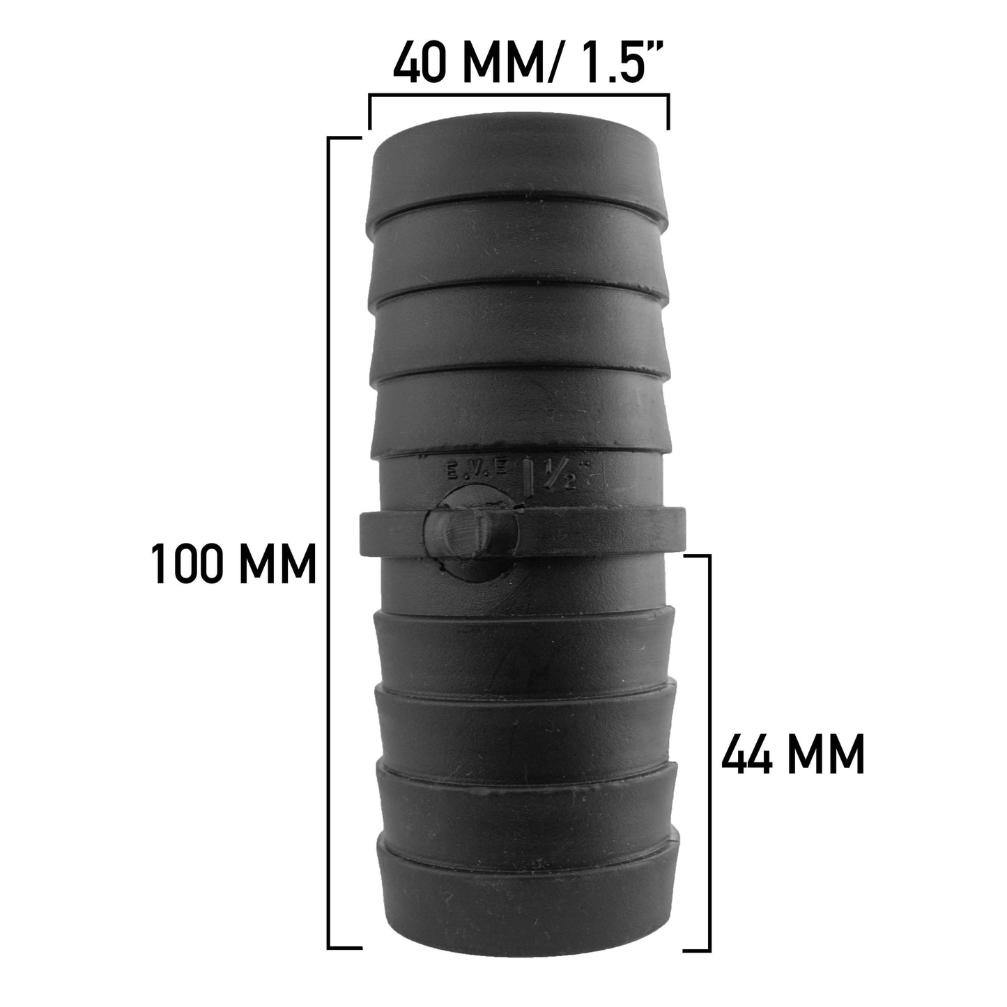 Plastic Straight Joining Connector, 40mm