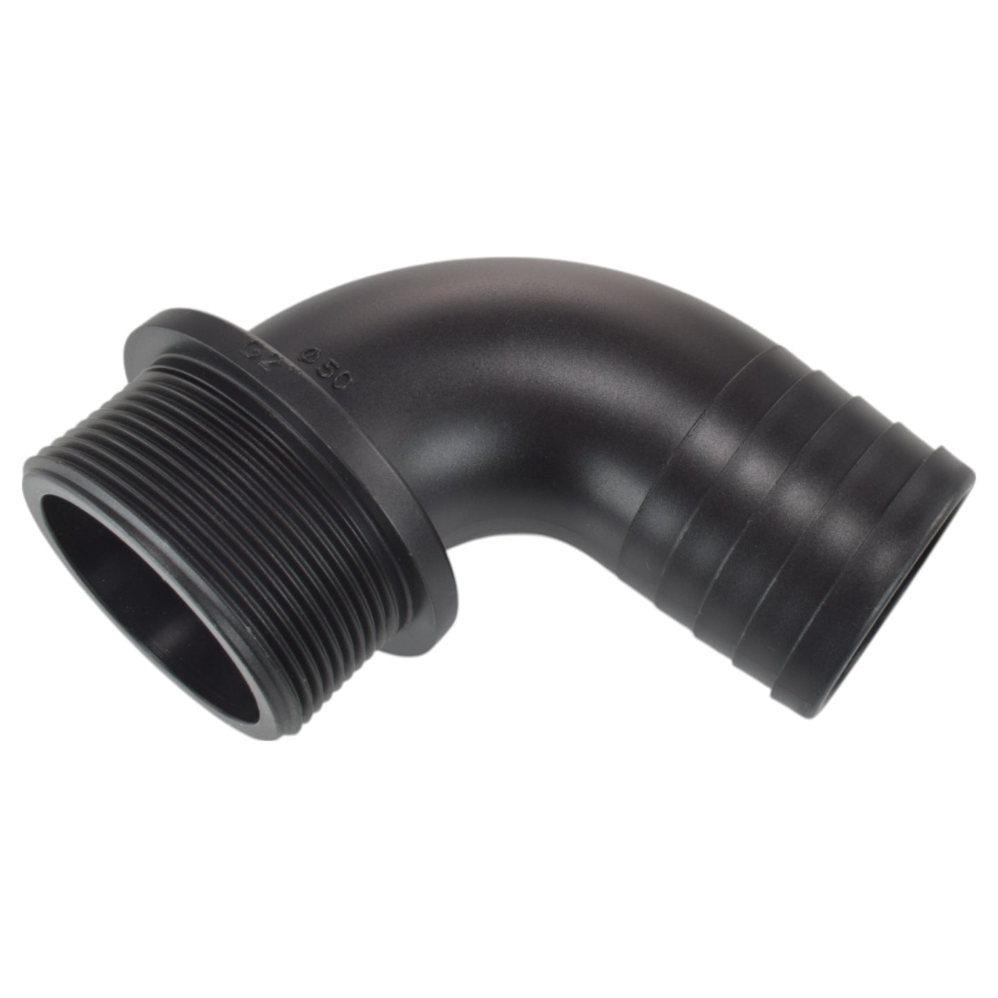 50mm Barbed Elbow with 2" BSP Male Thread