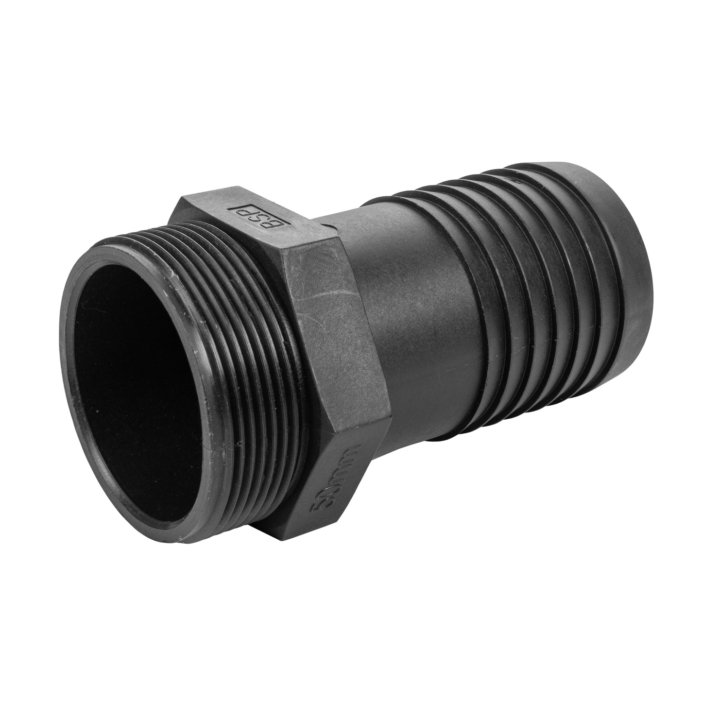 50mm Barbed Adapter with 2" BSP Male Thread