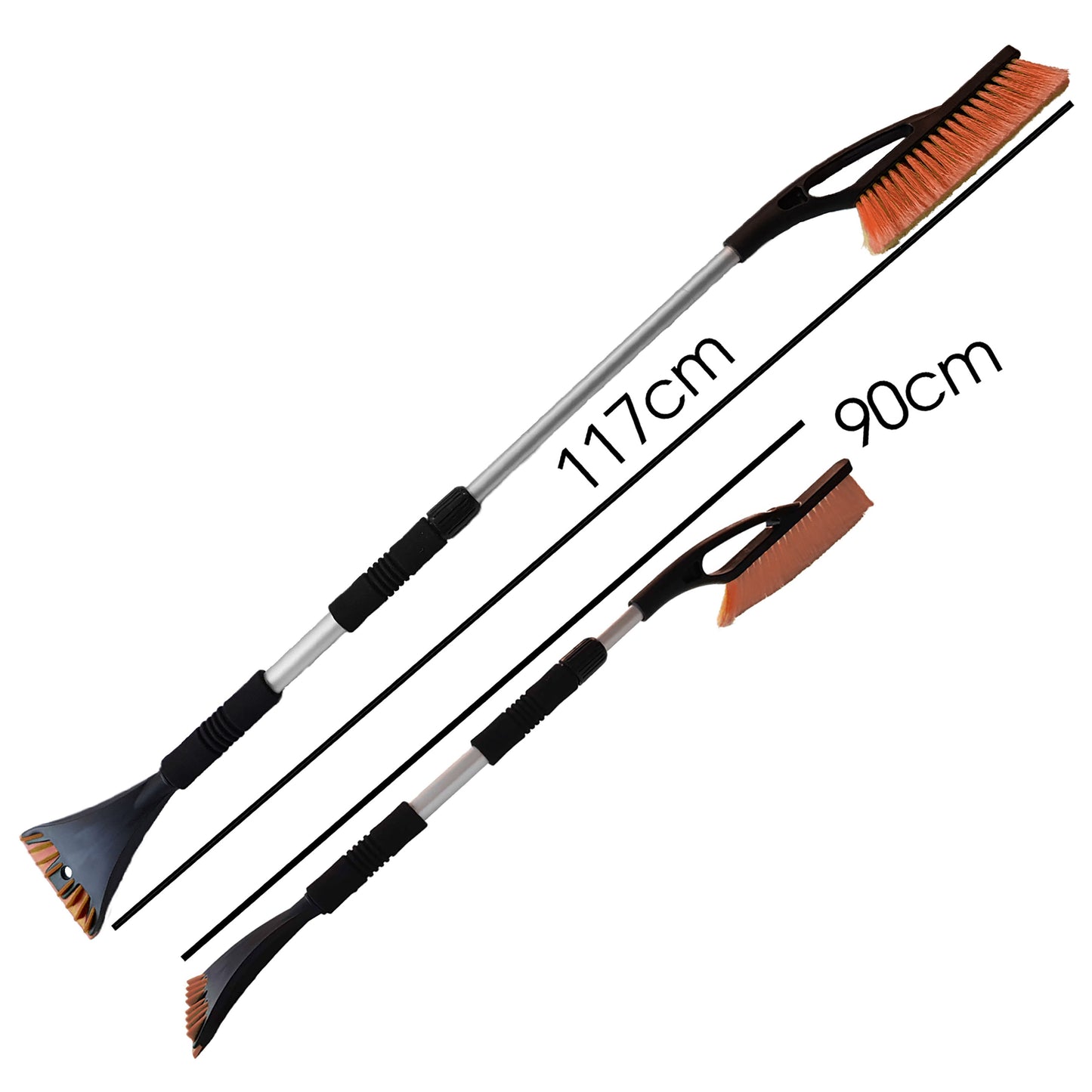 Telescopic Handle 2-in-1 Ice Scraper & Snow Brush