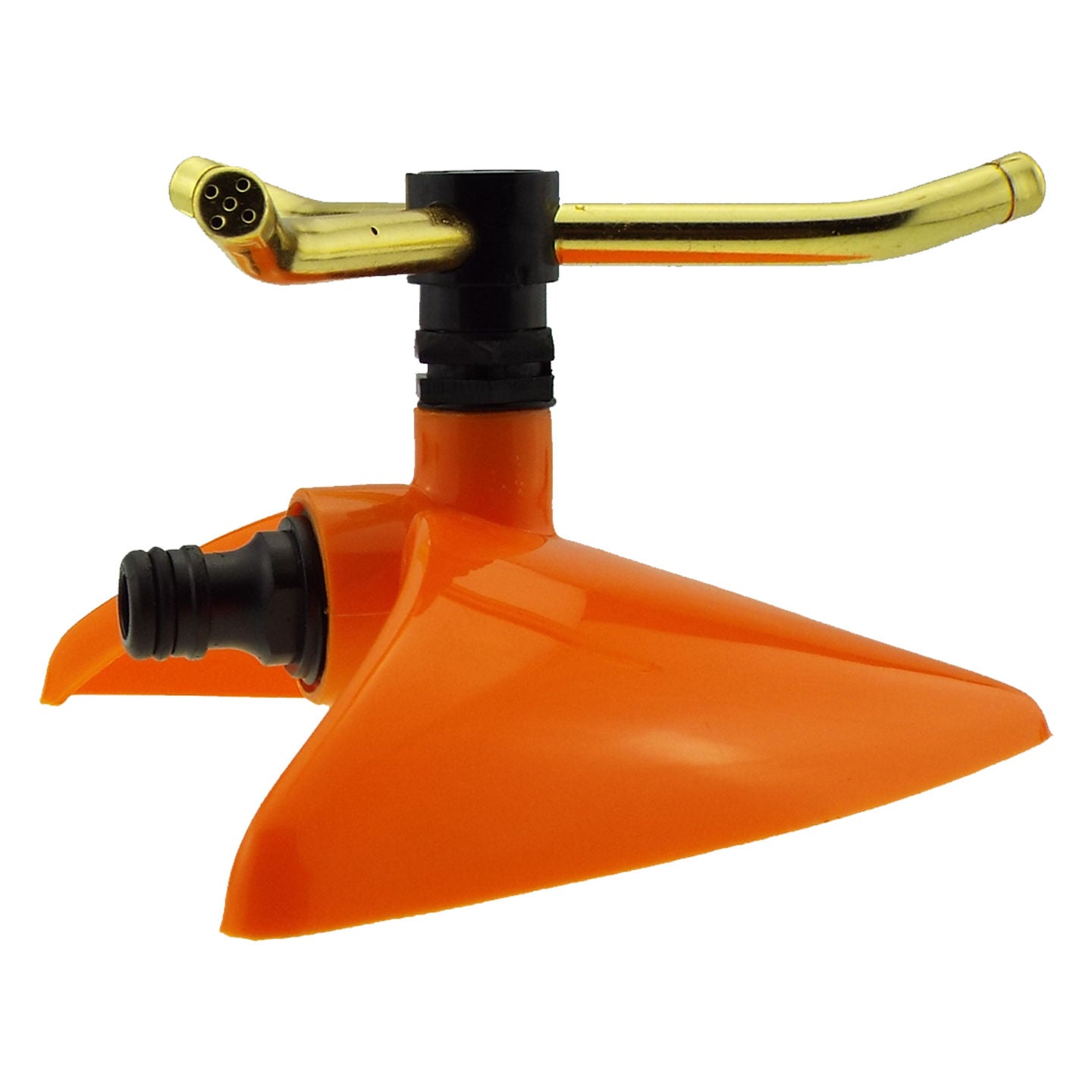 3-Arm Revolving Garden Sprinkler, Orange Leaf