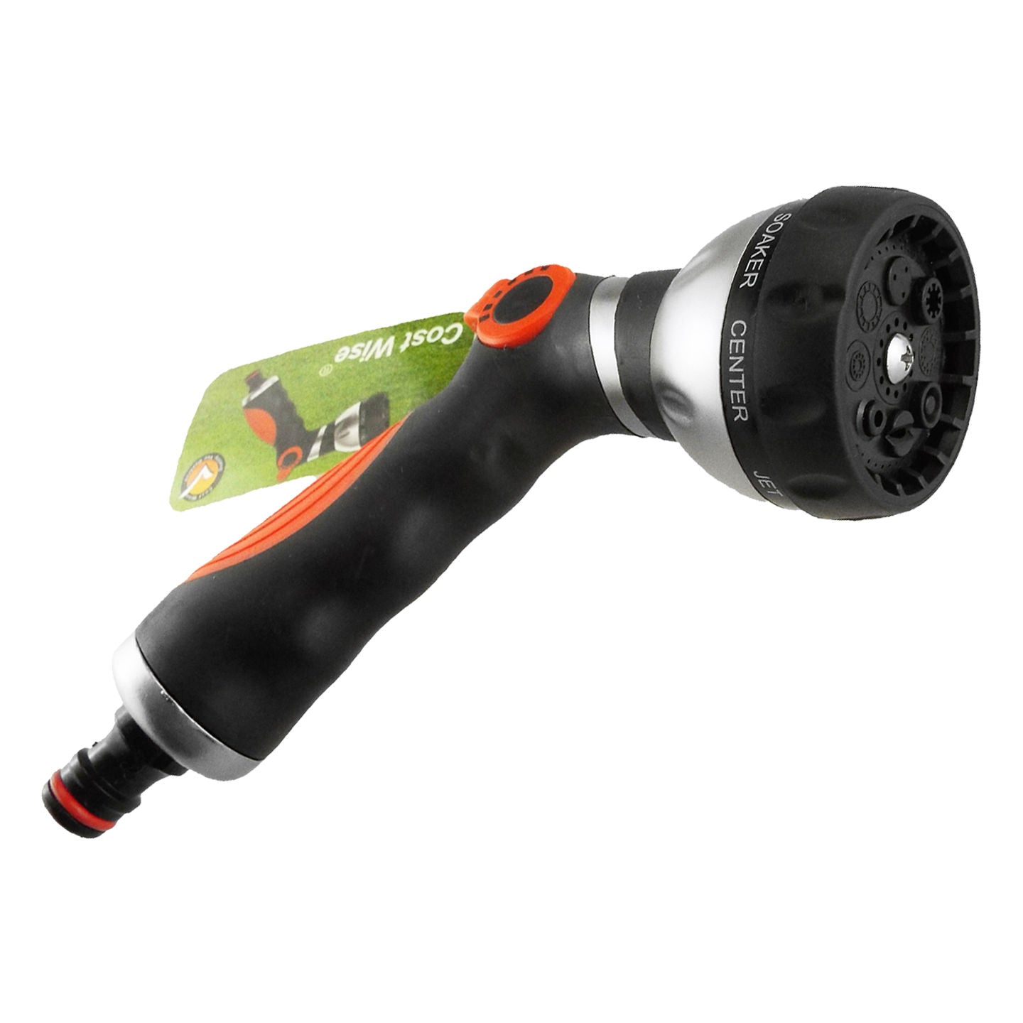 Black & Orange 8-Pattern Multi Water Sprayer, 8MULTI