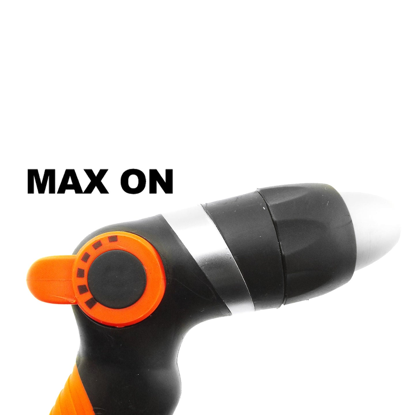 Black & Orange Adjustable Flow Metal Water Sprayer