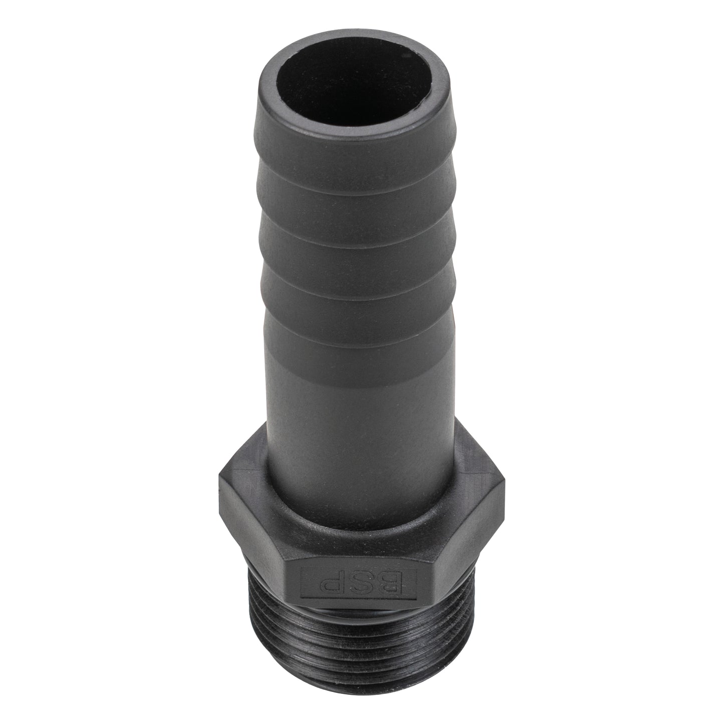 Stainless Steel Ball PP Valve & Barbed Outlet, 1/2"