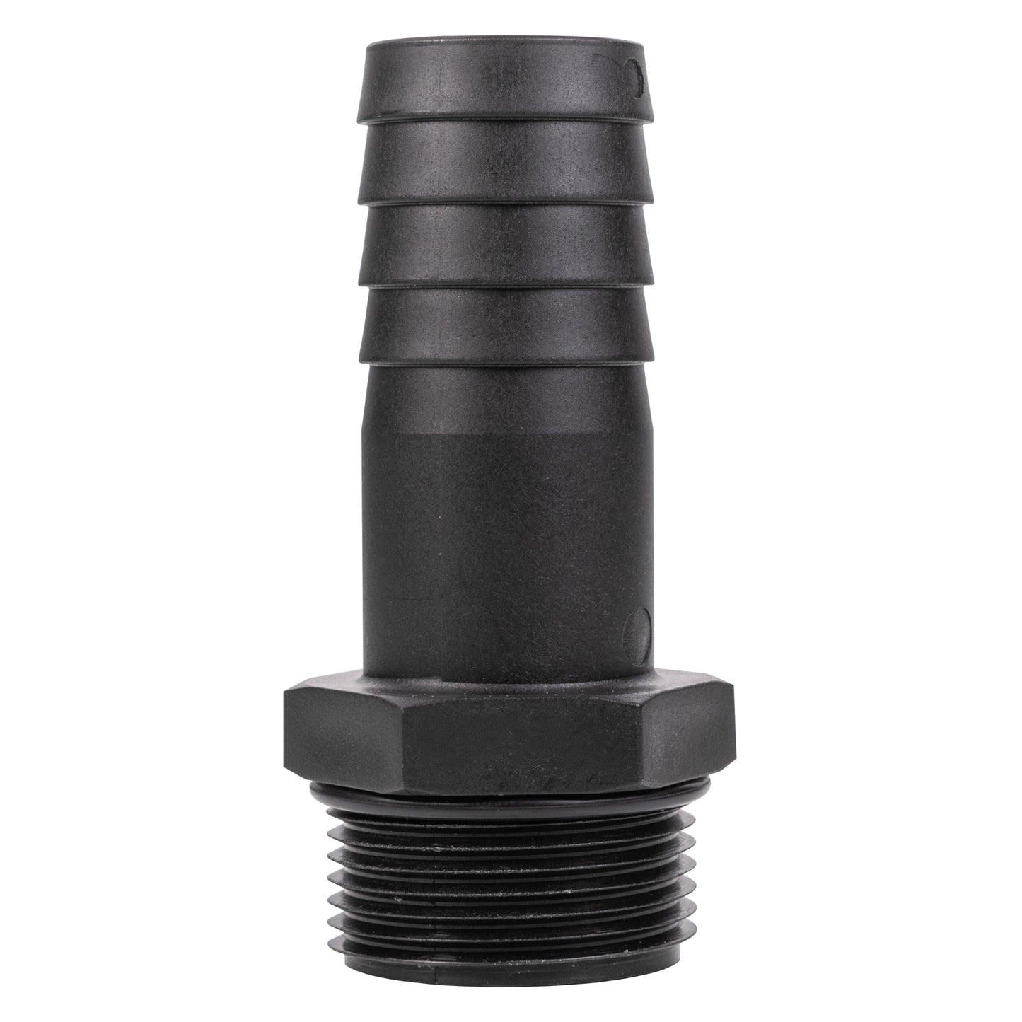 Stainless Steel Ball PP Valve & Barbed Outlet, 1.25"