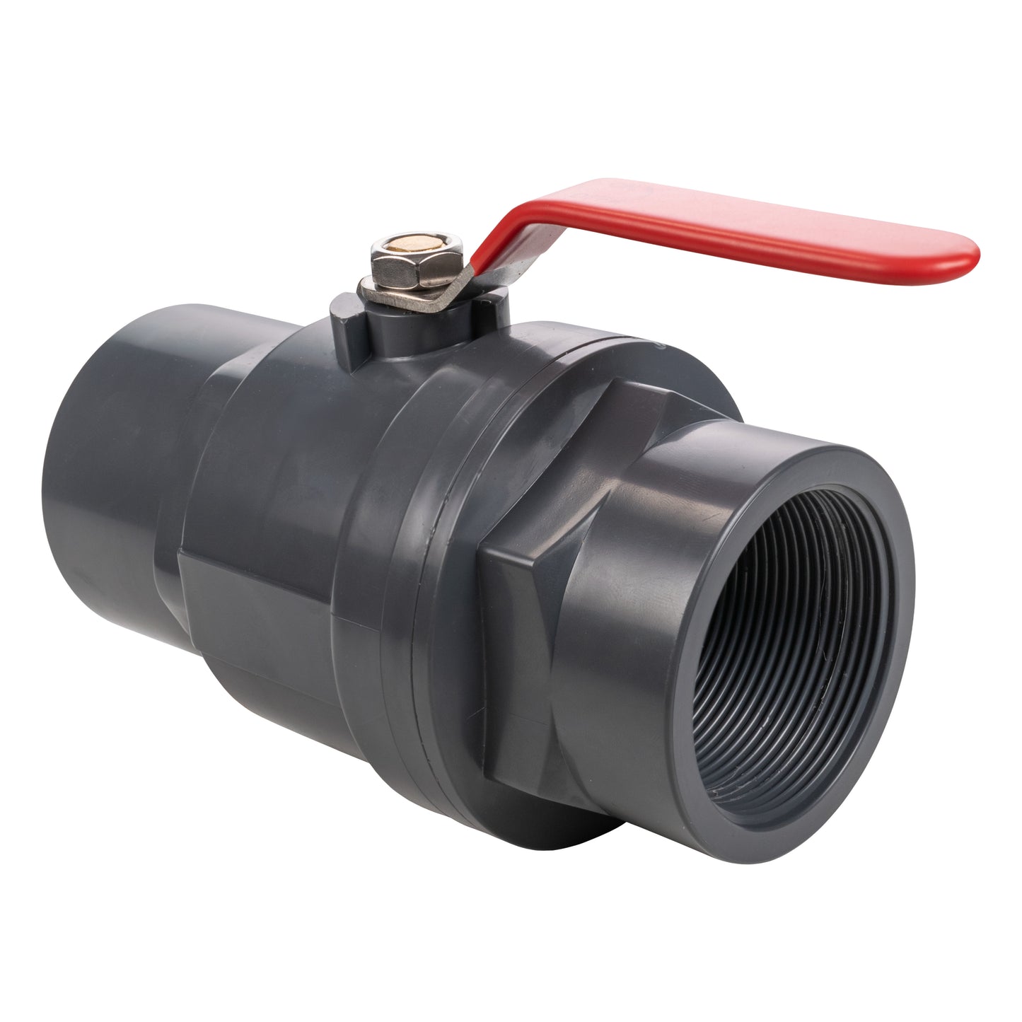 Polypropylene Lever Valve with Stainless Steel Ball, 1.5"