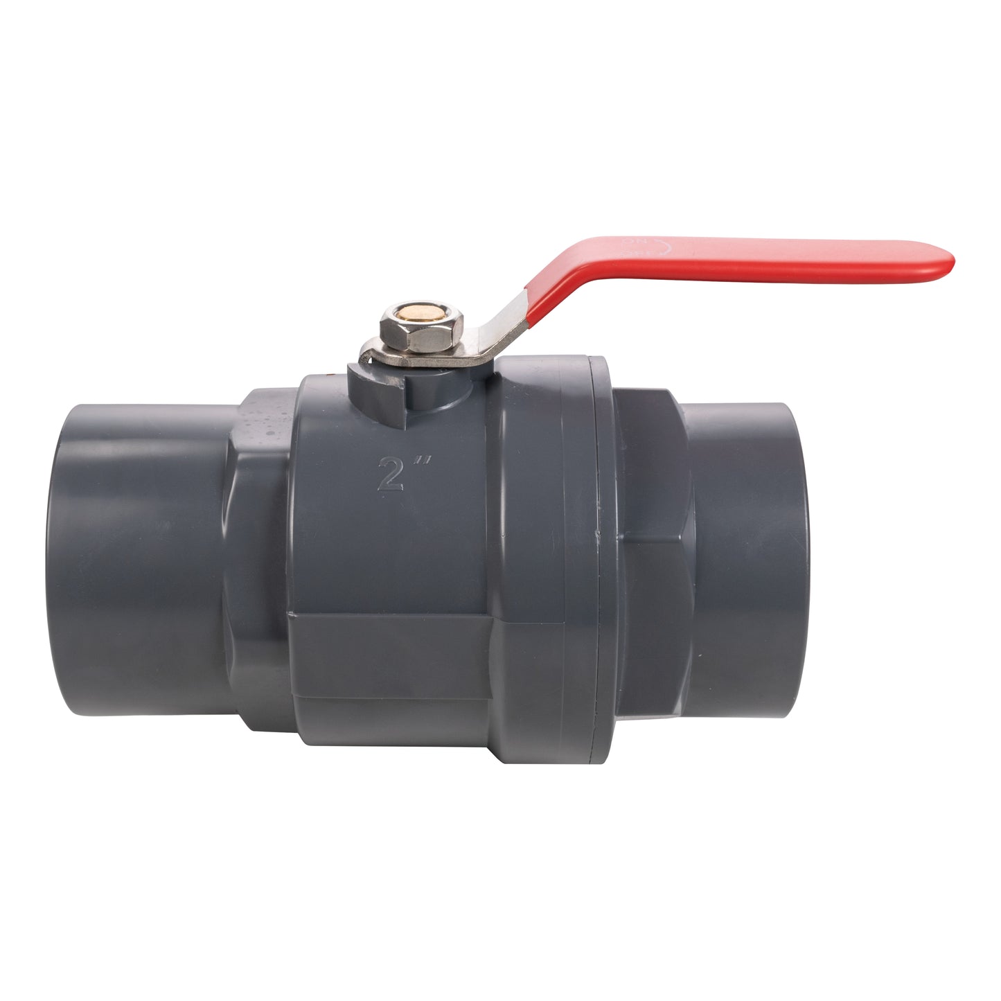 Polypropylene Lever Valve with Stainless Steel Ball, 2"