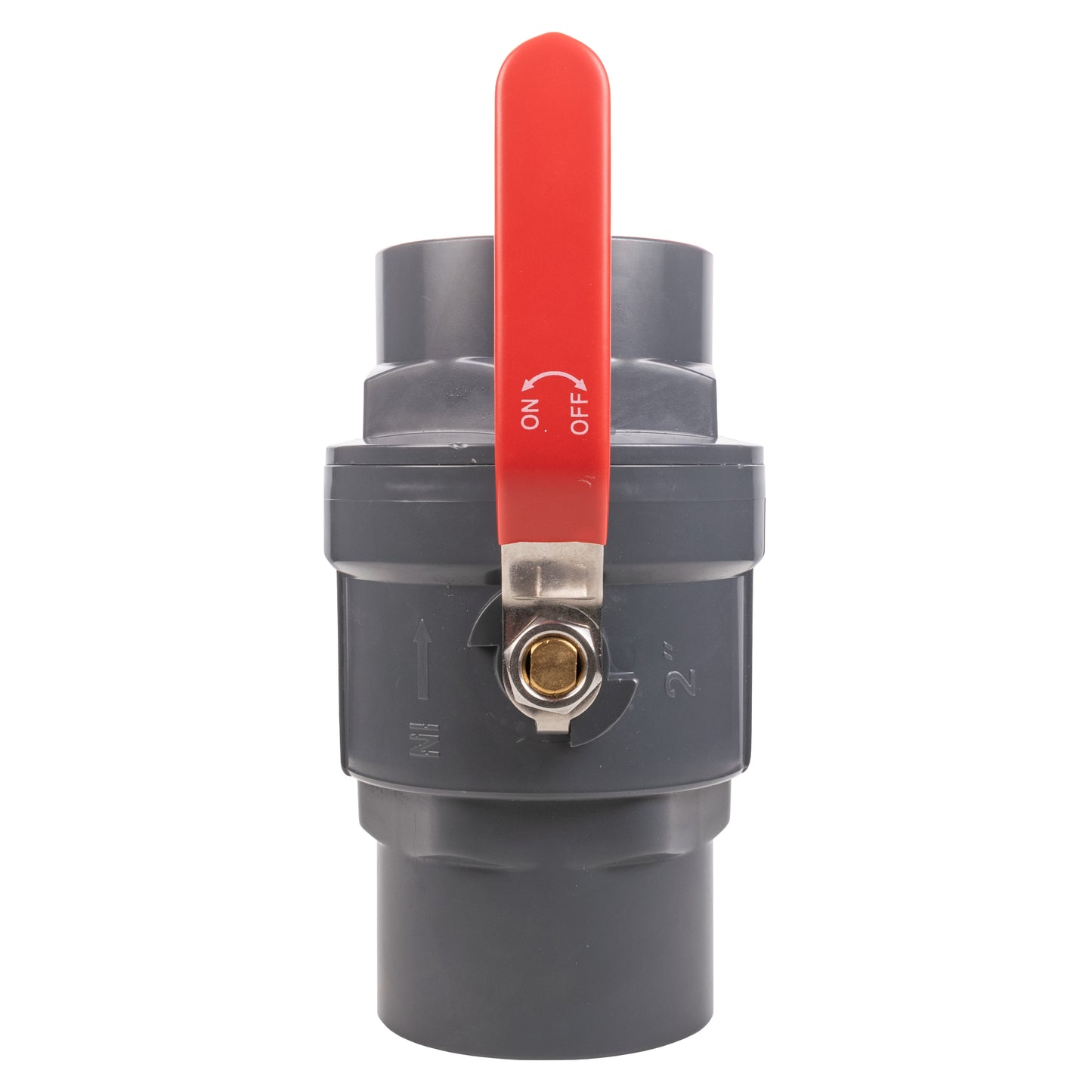 Polypropylene Lever Valve with Stainless Steel Ball, 2"
