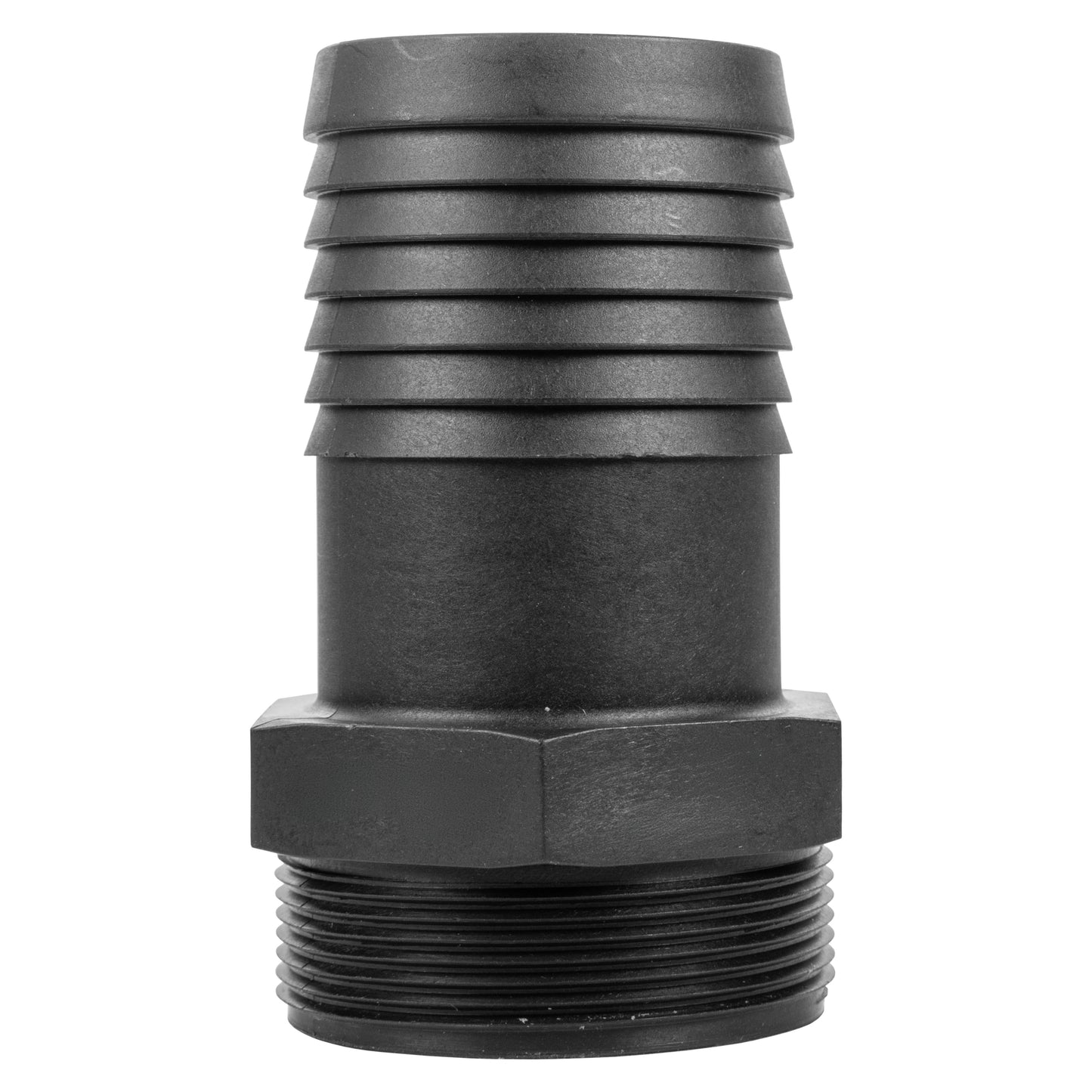 Stainless Steel Ball PP Valve & Barbed Outlet, 3"