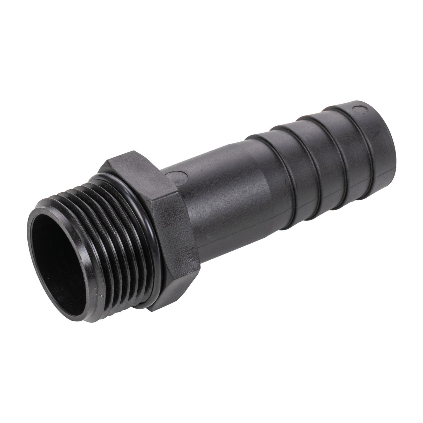 Stainless Steel Ball PP Valve & Barbed Outlet, 3/4"