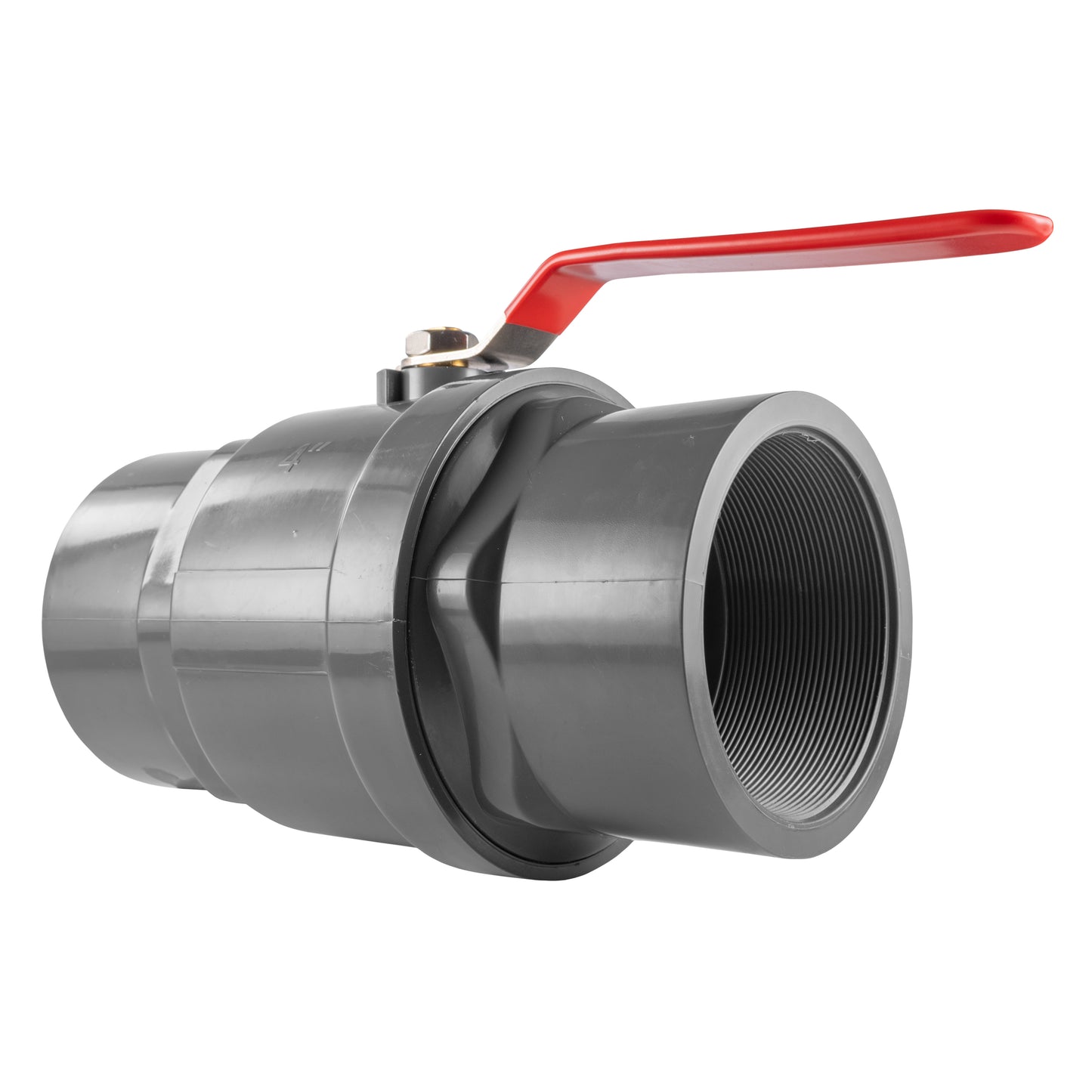 Polypropylene Lever Valve with Stainless Steel Ball, 4"