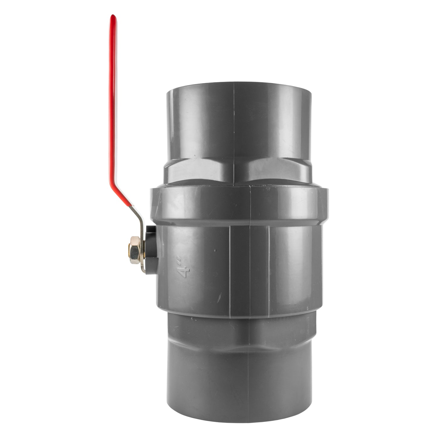 Polypropylene Lever Valve with Stainless Steel Ball, 4"