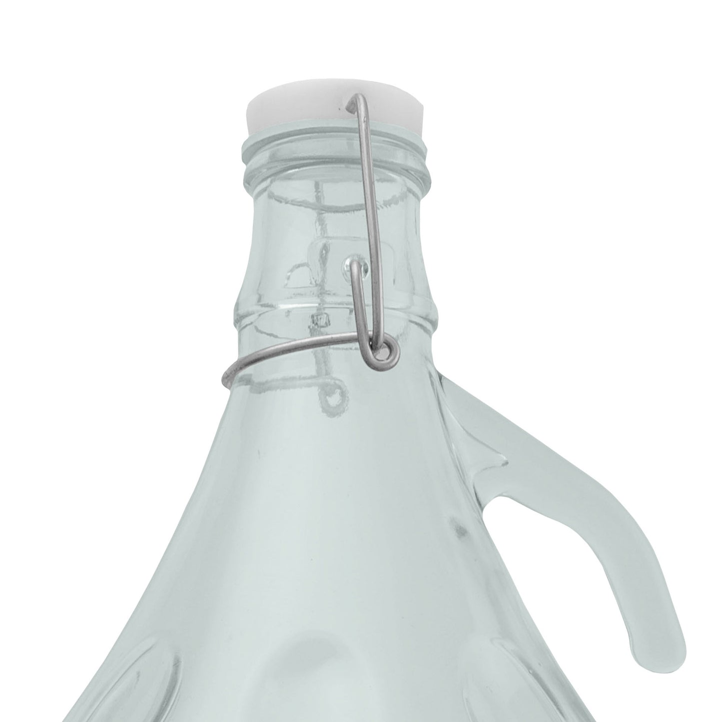 5L Clear Glass Demijohn Bottle with Swing-top Cap, Box of 4