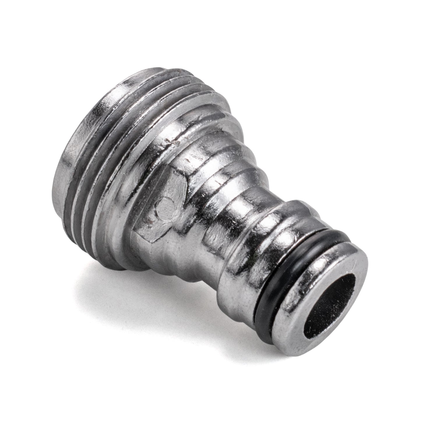 Male Tap Connector – 3/4” BSPM, Zinc Chrome