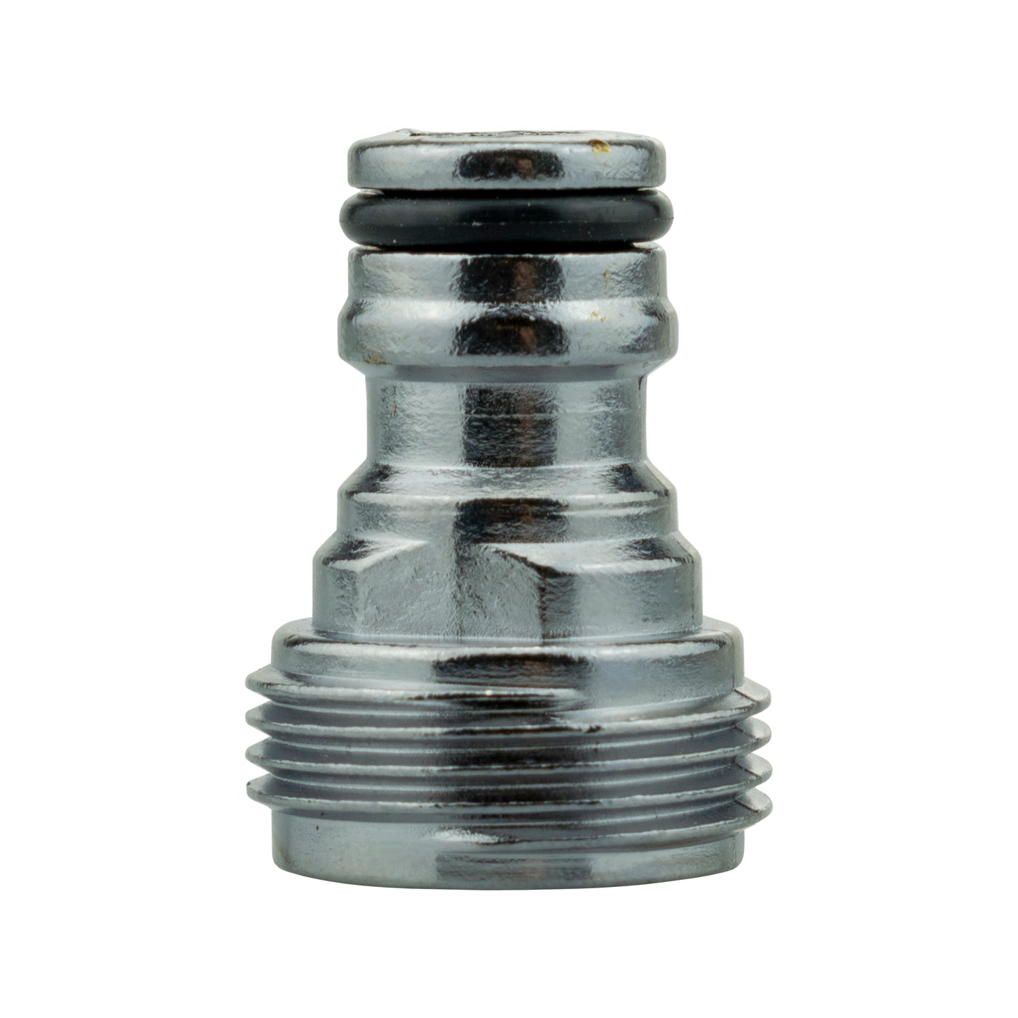 Male Tap Connector – 3/4” BSPM, Zinc Chrome