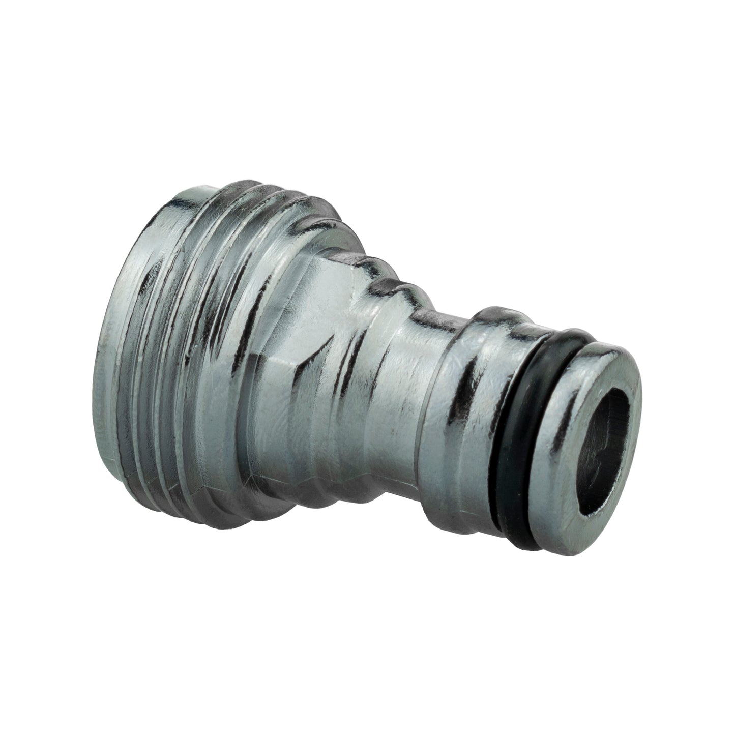 Male Tap Connector – 3/4” BSPM, Zinc Chrome