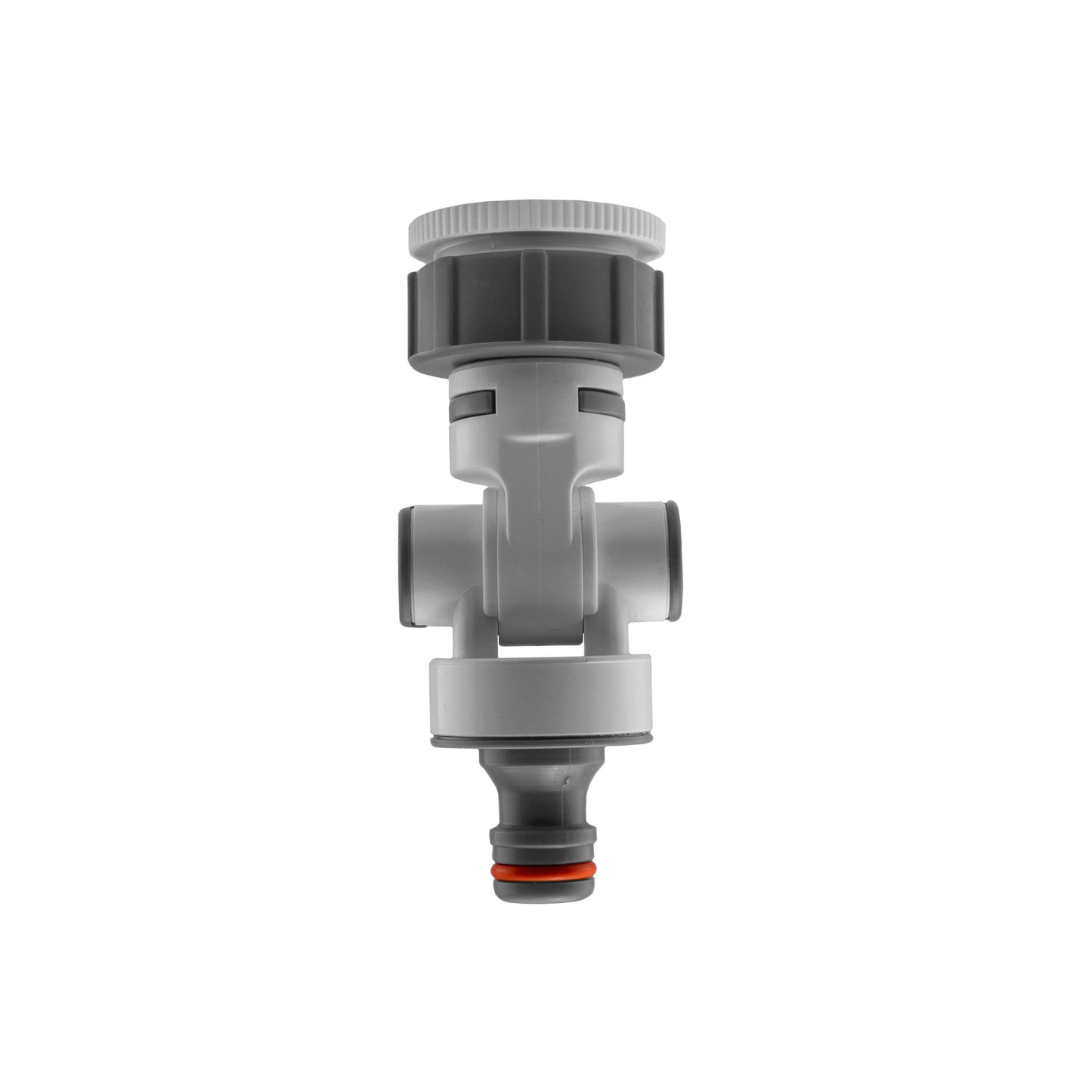 Adjustable Angle Garden Tap Connector, Grey