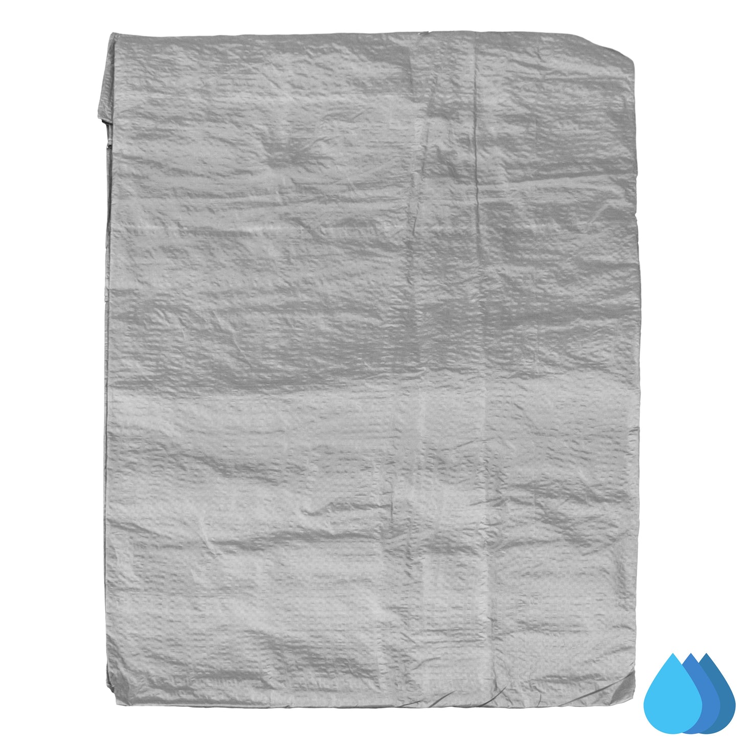 1.5m x 2m Grey Tarpaulins, S-Grade 50 GSM