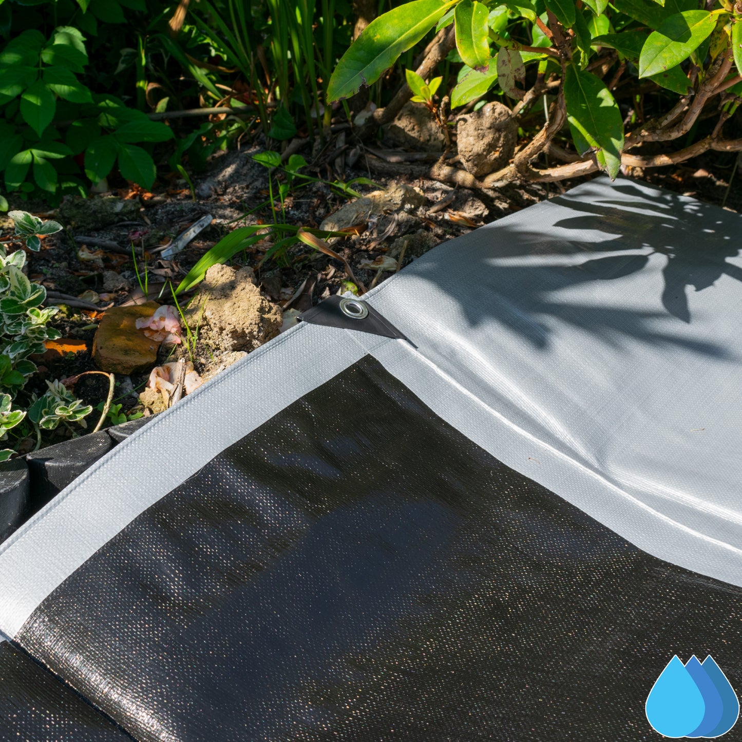 2m x 3m Silver Tarpaulins, XL-Grade 260 GSM