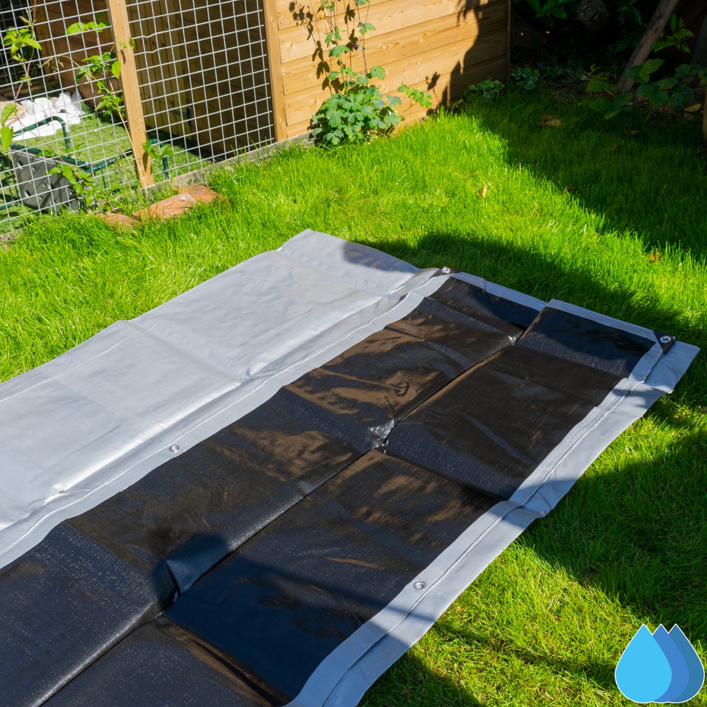 2m x 3m Silver Tarpaulins, XL-Grade 260 GSM