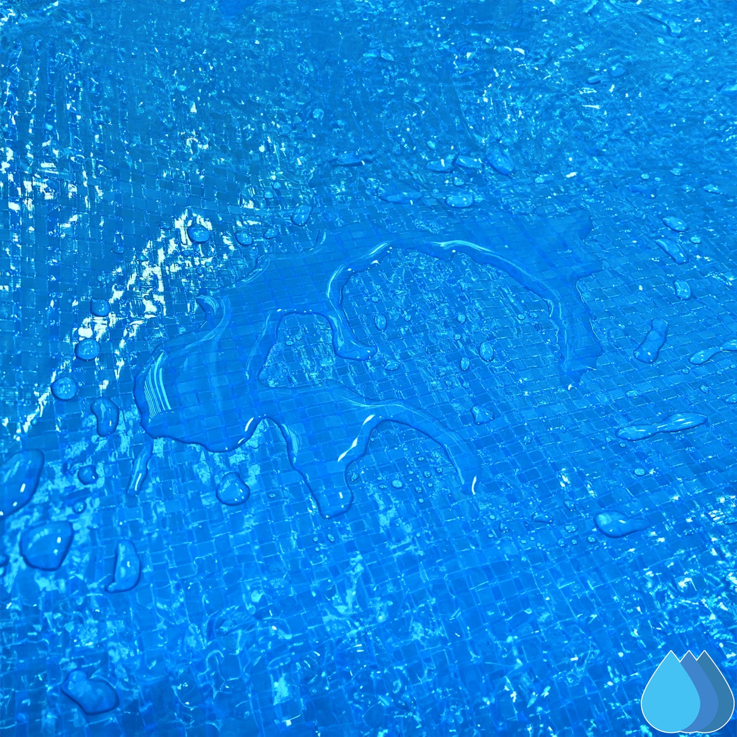 2m x 2m Blue Tarpaulins, S-Grade 50 GSM