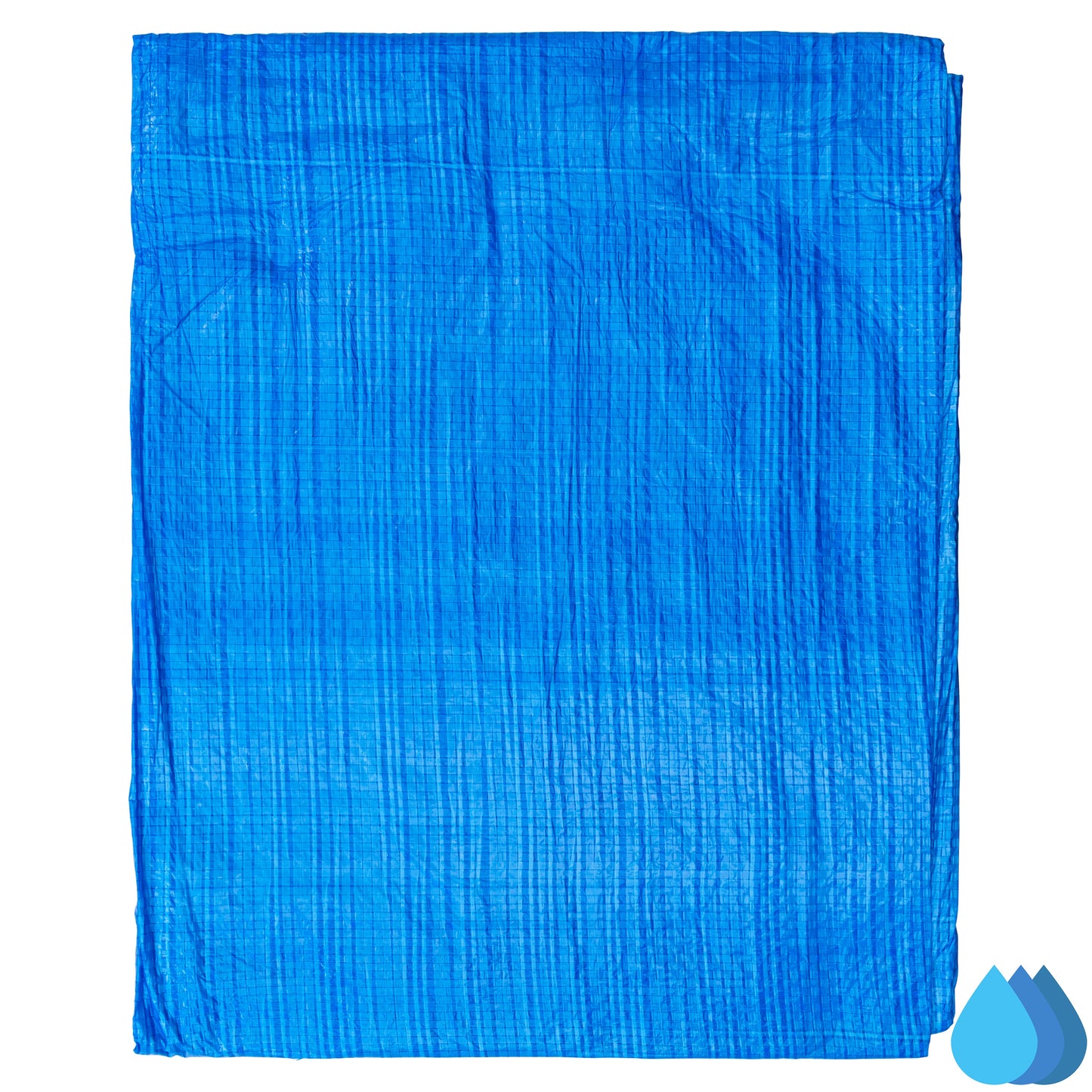 2m x 2m Blue Tarpaulins, S-Grade 50 GSM