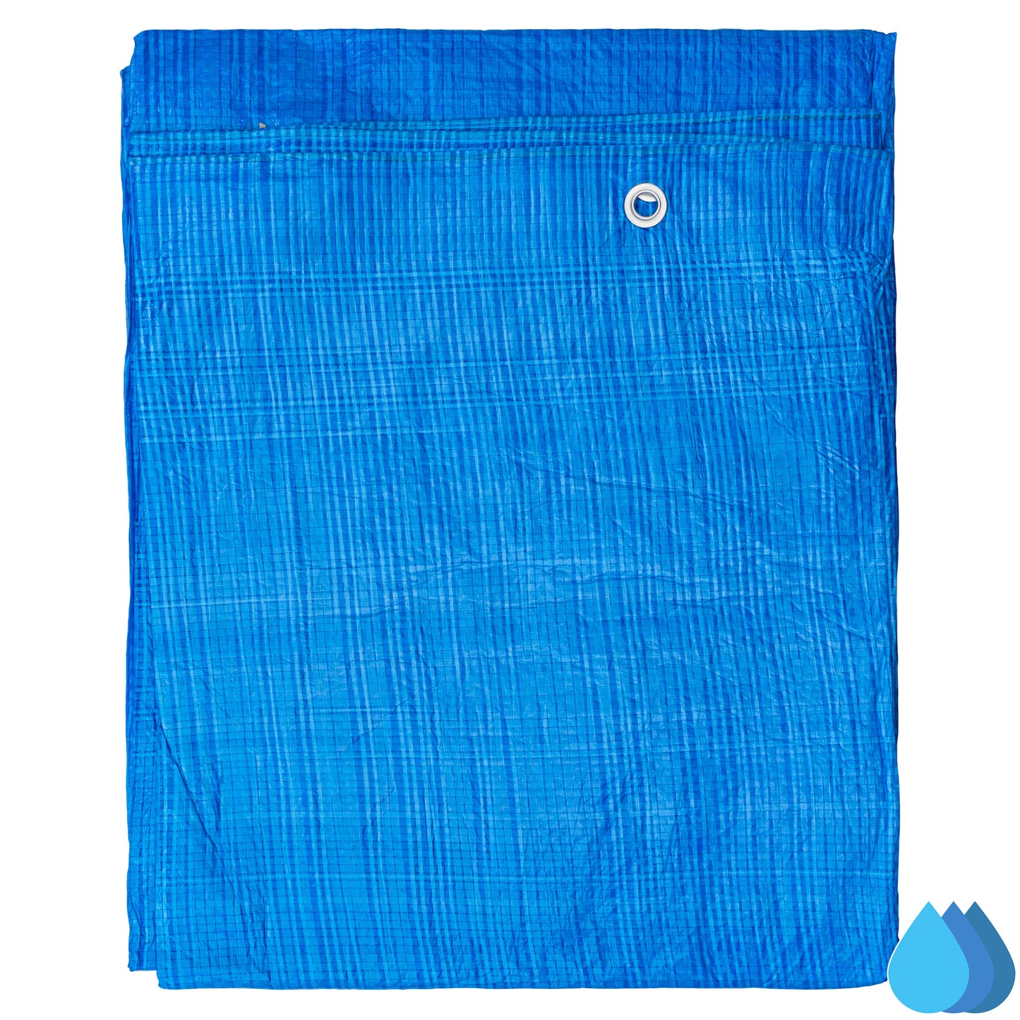 2m x 2m Blue Tarpaulins, S-Grade 50 GSM