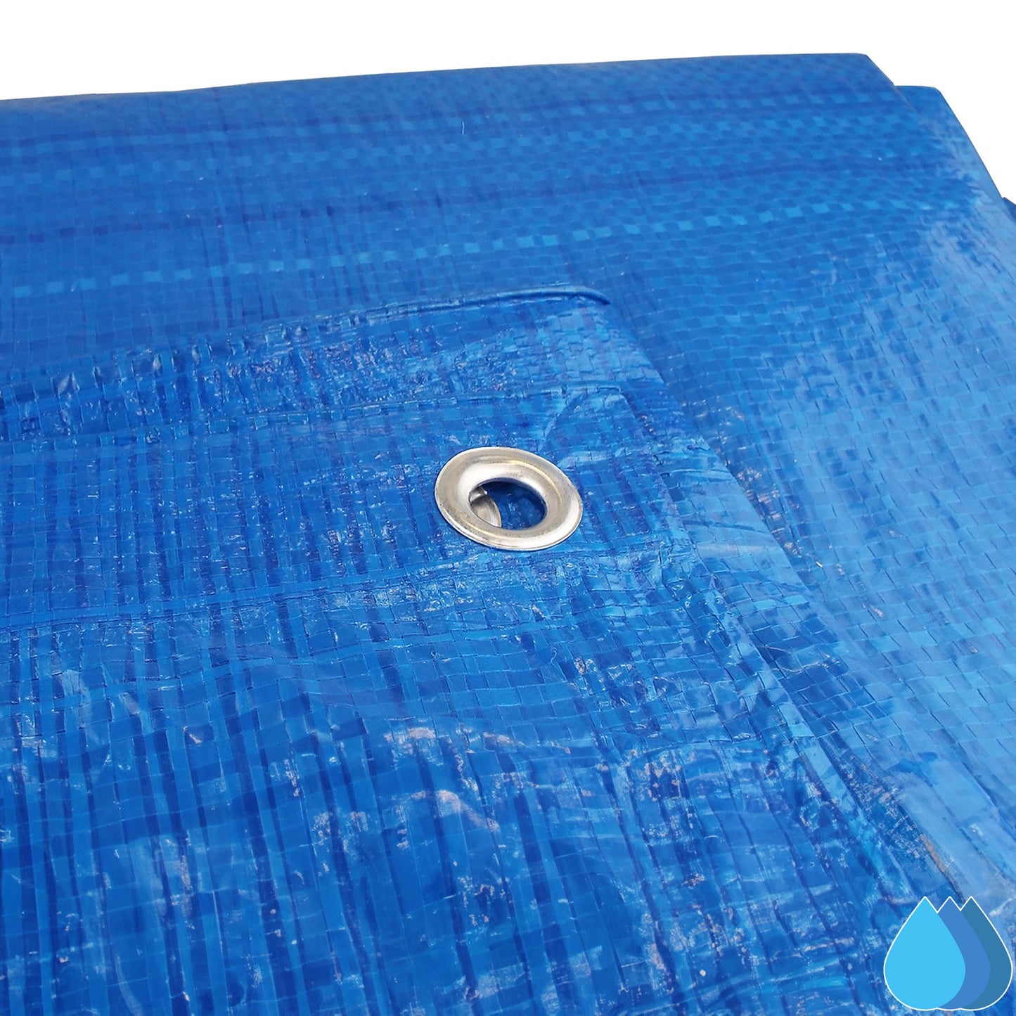 2m x 2m Blue Tarpaulins, S-Grade 50 GSM